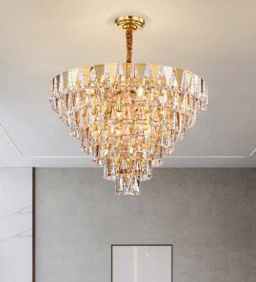 MUSE  CRYSTAL & METAL CHANDELIER - SMALL