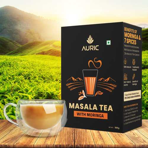 Auric Masala Tea - Kadak Masala Chai Powder with Moringa