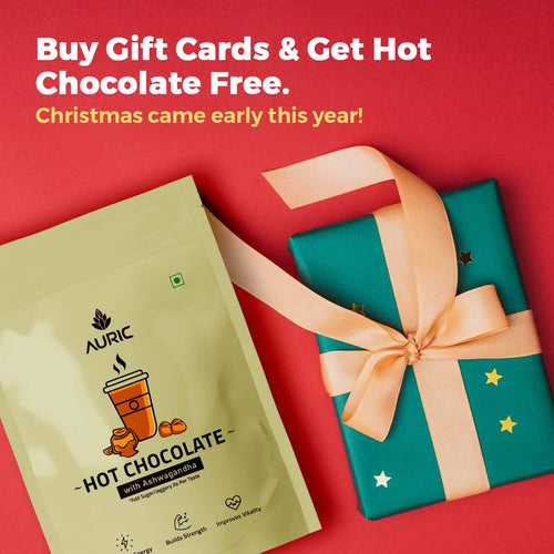 Auric E-Gift Card for Your Loved Ones with Free Hot Chocolate For You