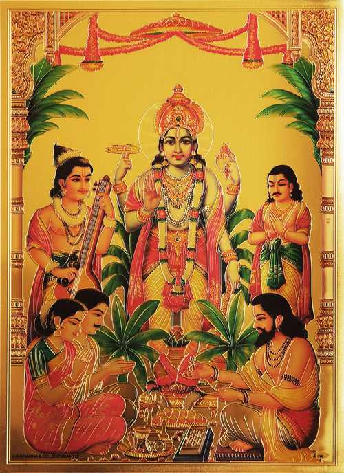 The Blessing Narayana Golden Poster