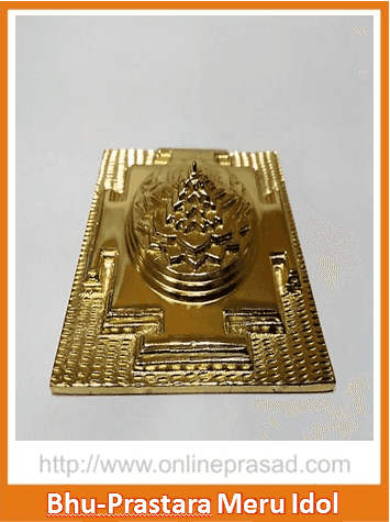 The Bhu-Prastaram Maha Maru Gold Plated Idol