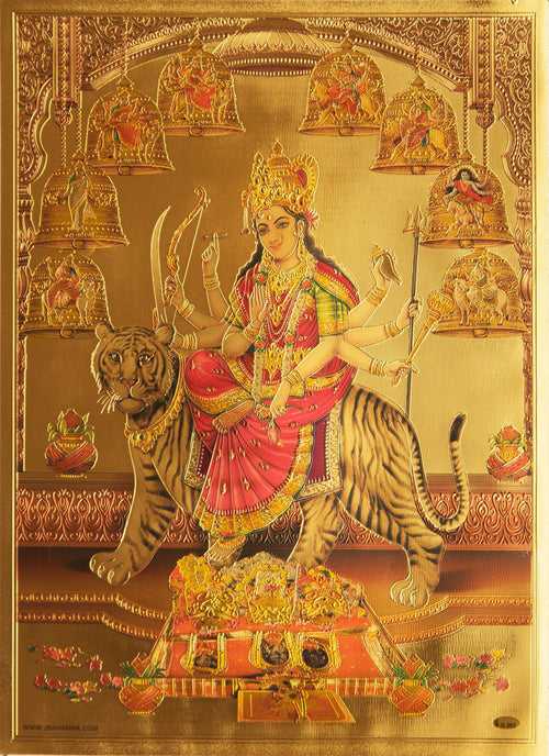 The  Nava Durga Golden Poster