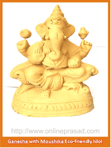 Ganesha with Moushika - Eco Friendly Idol