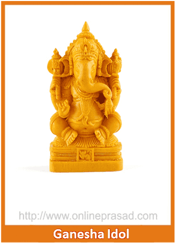 Blessing Lord Ganesha Idol