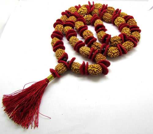 3 Mukhi Rudraksha Kantha / Agni Siddha Mala - 33 beads