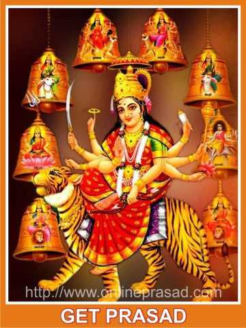 Navratri Special: Chandi Path Puja + Vaishno Devi Prasad + Mata Idol