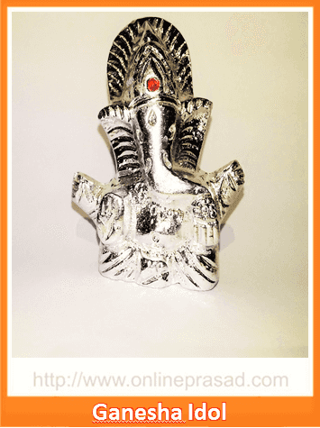 The Silver Ganesha Idol