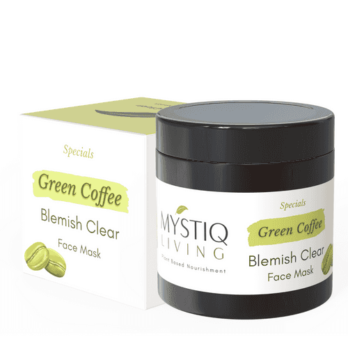 Green Coffee Blemish Clear Face Pack/Mask for Brightening, Tan Removal and Glowing Skin