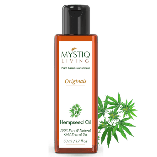 Hemp Seed Oil for Hair, Face and Body | Cold Pressed, 100% Pure & Natural