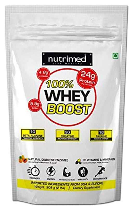 100% Whey Boost 2 lbs (with Enzymes/Beta Alanine/Taurine)