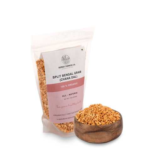 Organic Split Bengal Gram / Chana Dal - 500 Gms - Kedia Organic Agro Farms