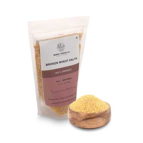 Organic Wheat Daliya - 500 Gms - Kedia Organic Agro Farms