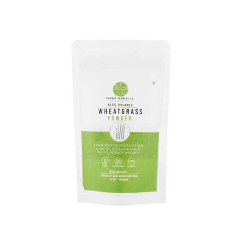 Organic Wheatgrass Powder - 100 Gms - Kedia Organic Agro Farms