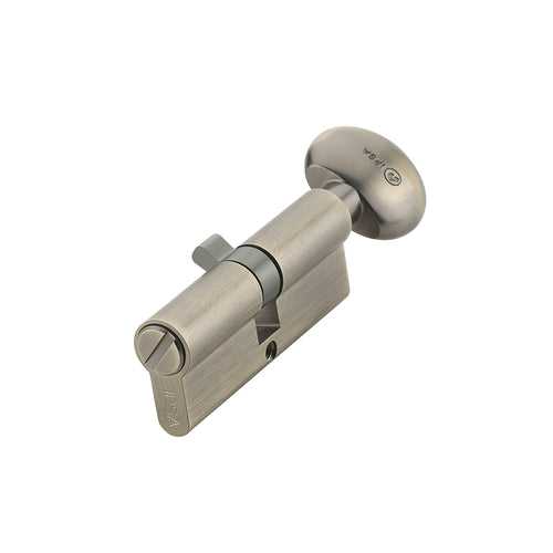 IPSA Euro Profile Cylinder Lock One Side Coin & Knob 80mm Lock for Home, Office and Apartment Doors | Door Thickness 50-58 mm ATQ Finish