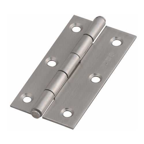 IPSA 3X3/4X3/4 Cut Stainless Steel Pin Type Door Hinges Finish FSS Pack of 20