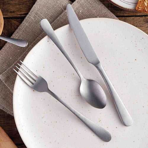 Amefa Austin Stonewash Stainless Steel Dinner Fork Set 12 Pieces
