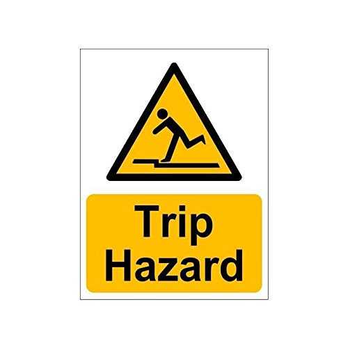 Trip Hazard Mind your step Sign Board For walls and Doors
