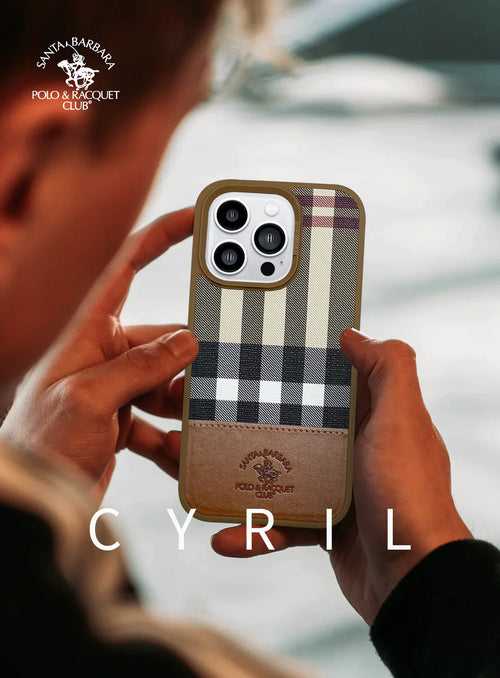 iPhone 15 Pro Cyril Series Genuine Santa Barbara Leather Case