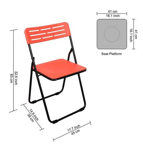 Parasnath Heavy Multipurpose Folding Plastic Chair - Colour Randomly Selected