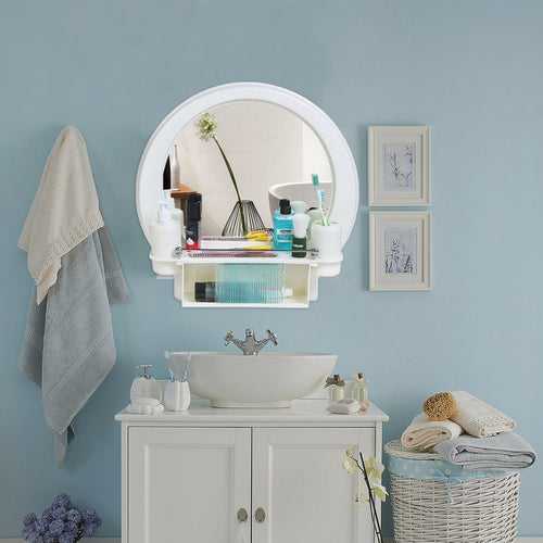 PARASNATH Prime Beautiful Decor Designer Plastic Bathroom Cabinet Mirror