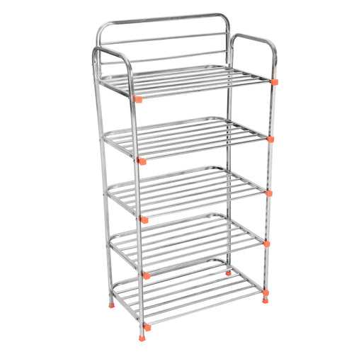 Parasnath 5 Layer Stainless Steel Shoes Stand Rack