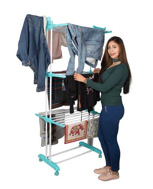 Parasnath Aqua 6 Layer  Clothes Drying Stand With Breaking Wheel System