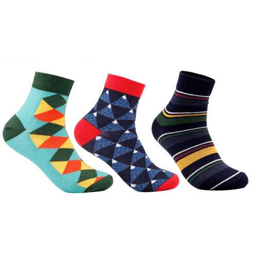 Bacca Bucci Combo of a 3 Pair Ankle Length comfort Socks