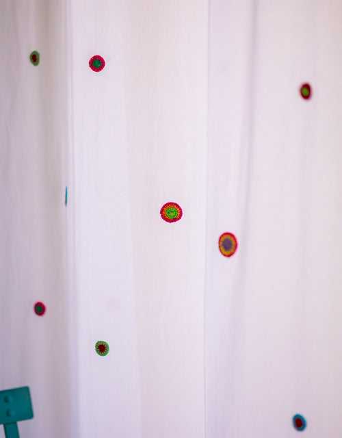 Prakriti Door Curtain ~ Mandala White