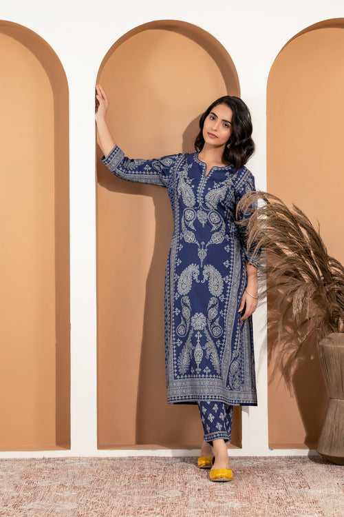 Mohini Blue Kurta Set