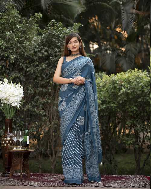 Maya Blue Saree