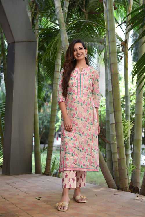 Ashani Cream KURTA