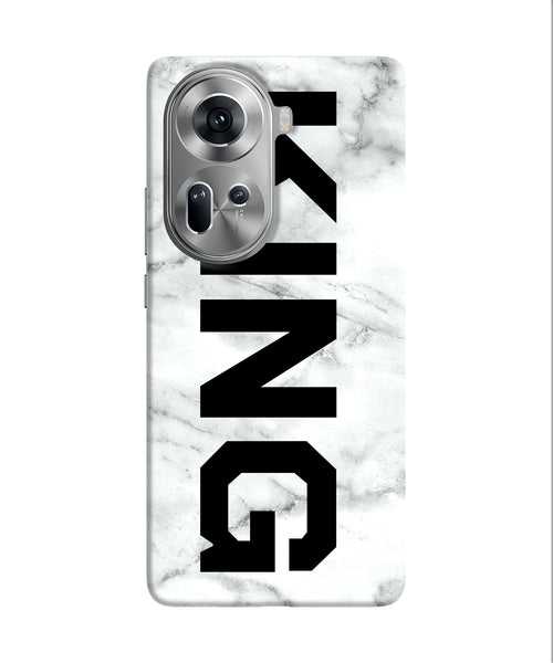 King marble text Oppo Reno11 Back Cover