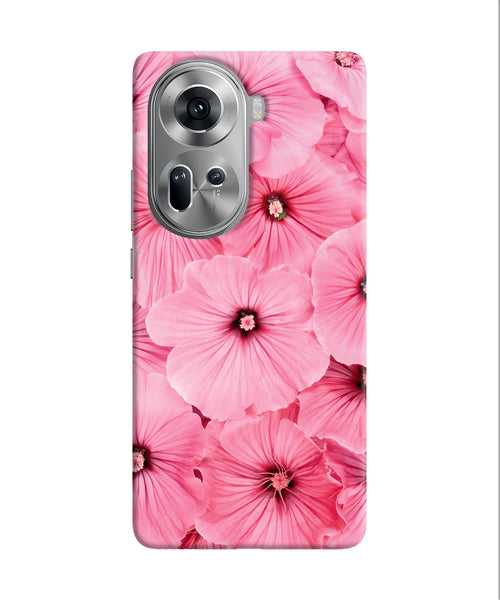 Pink flowers Oppo Reno11 Back Cover