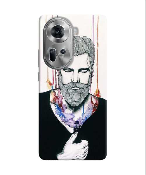 Beard man character Oppo Reno11 Back Cover