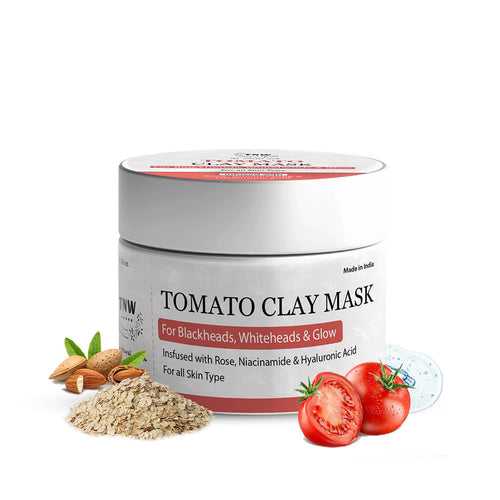 Tomato Clay Mask for Glowing & Healthy Skin .