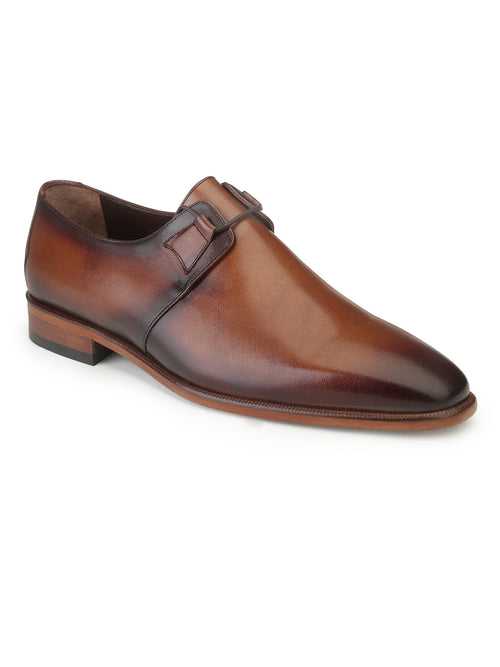 JOE SHU Men's Genuine leather Derby Lace-up Shoe