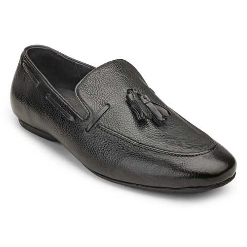 JOE SHU Men's Leather Loafer with Tassel