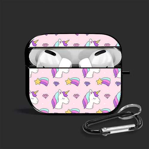 Cute Unicorn Pattern Airpods Glass Case