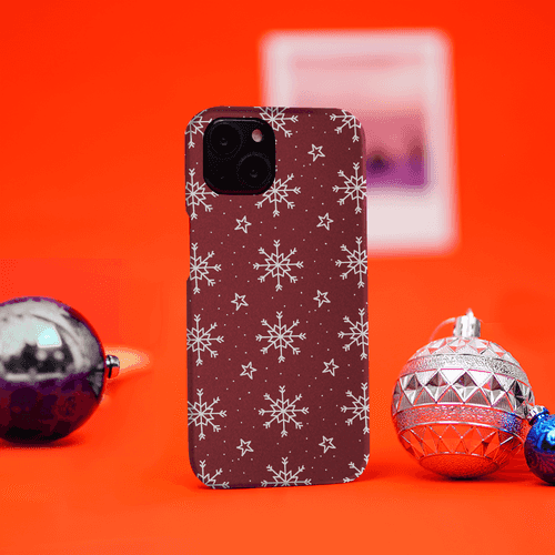 Crystal snowflakes pattern case