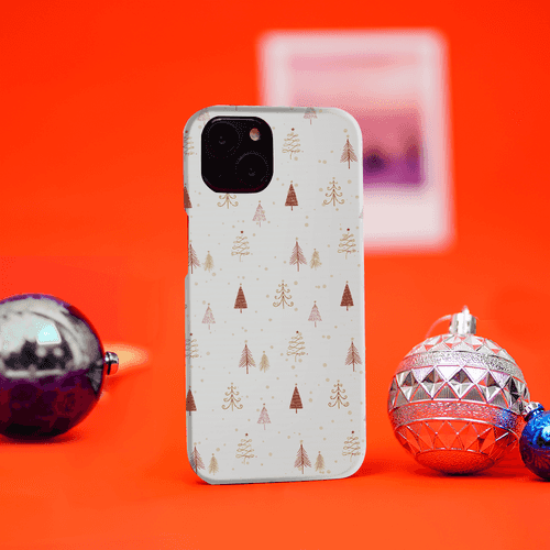 Snow and sparkling trees case