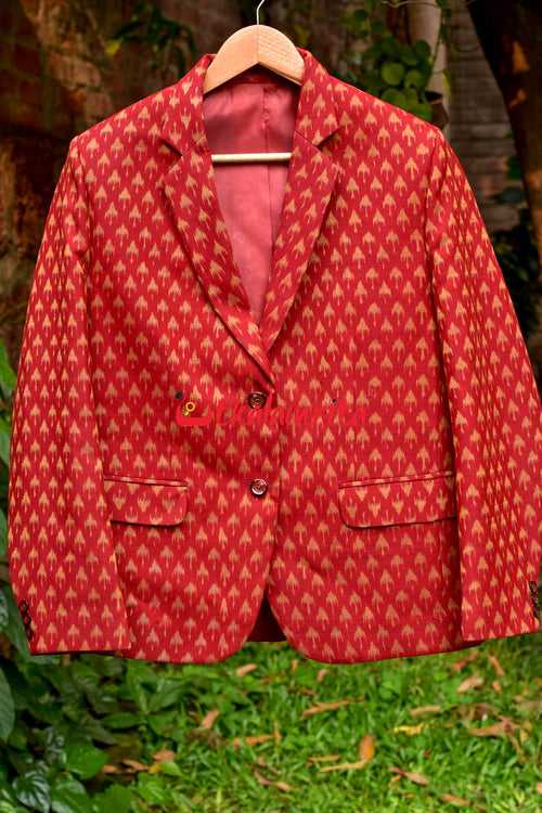 Chhatu Golden Over Red (Ladies' Blazer)