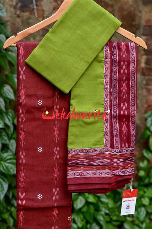 Bricks With Mehendi Simple Pasapali Flower Dress Set