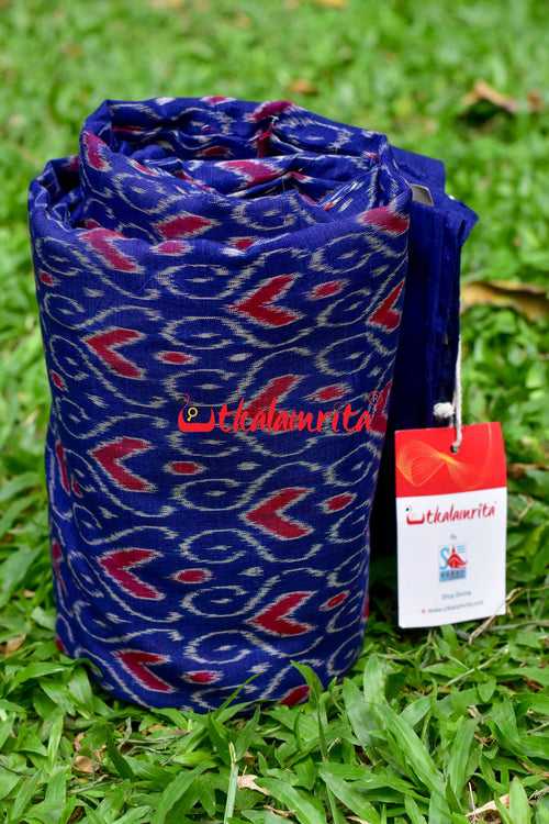 Deep Blue With Red Heart (Fabric)