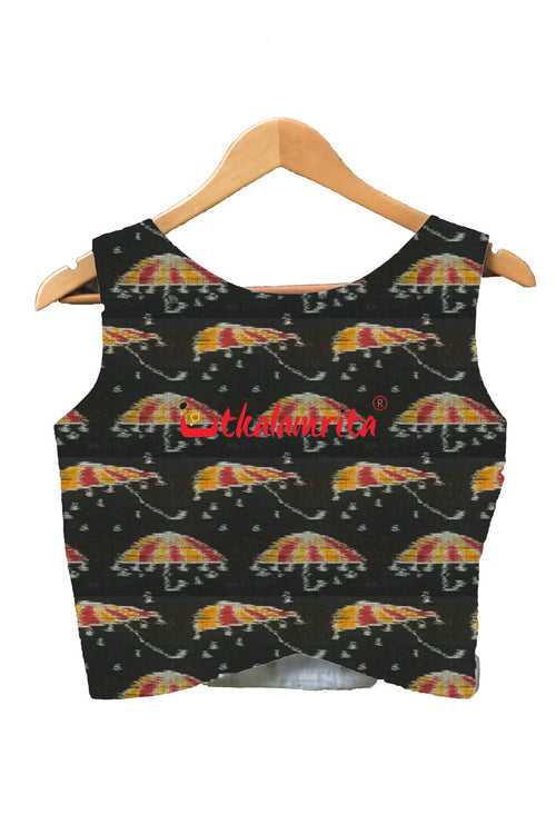 Umbrella Black ( Ladies' Crop Top)