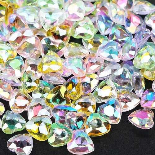 Snoogg Rainbow Rhinestones Beats Pack of 20 Gram Suitable for Resin Art Decoration Art and Craft DIY and More