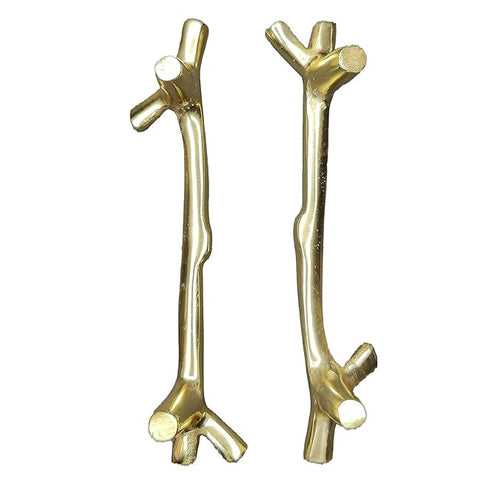 SNOOGG Pair of Metal Handle Set for Resin Art Size 5 Inch Style Golden Colour for Resin Art Tray, DIY Craft and More