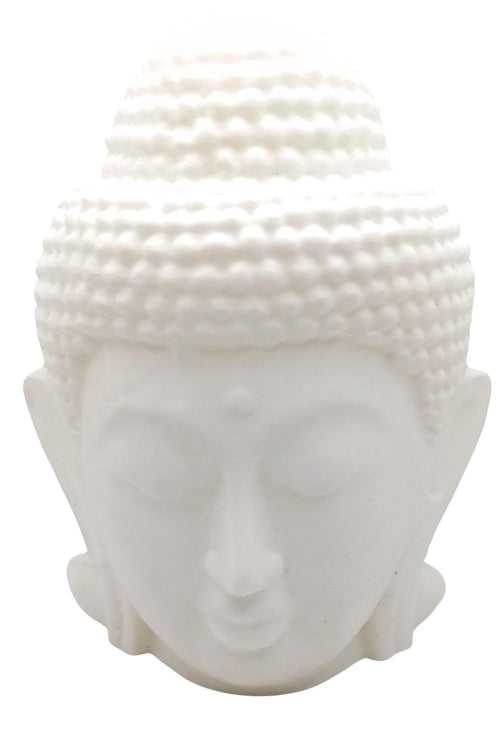 Snoogg 3D Buddha head and meditating buddha Statue for Home, Rustic Spiritual, Ready to Paint your own or use as it is for Home Décor . Unpainted DIY Arts and Crafts Mock up