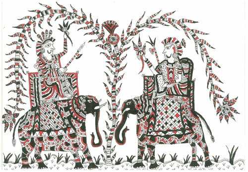 Mata-ni-Pachedi on Paper: Royal Elephants