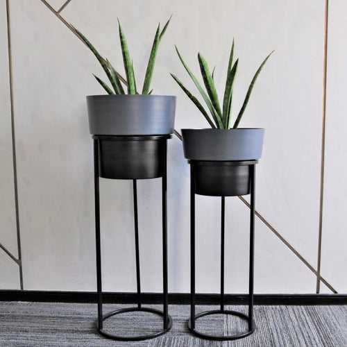 Bella Planters – Grey and Black