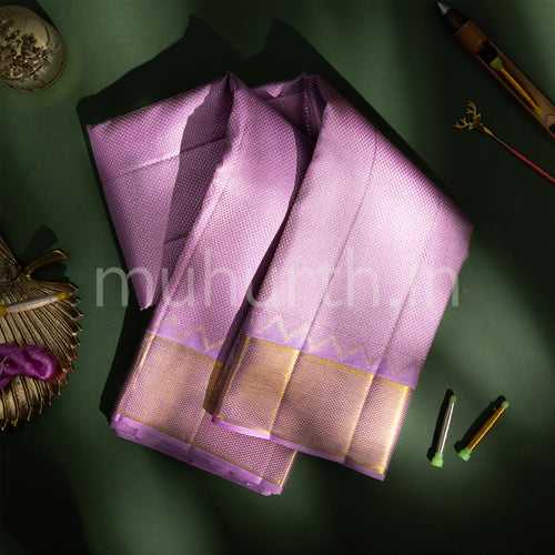 Kanjivaram Lavender Silk Saree